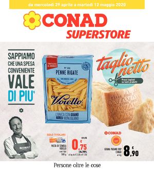 Volantino Conad Superstore Lazio Nord Ovest 29 Aprile 12 Maggio 2020