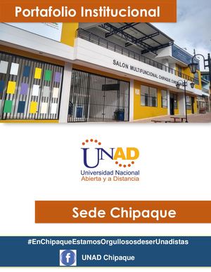 Portafolio De Servicios Unad Chipaque