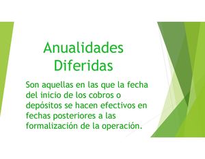 Anualidades Diferidas