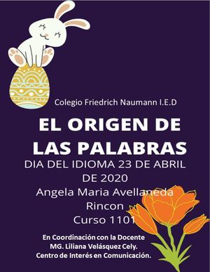 Diccionario Etimológico De Palabras Dia Del Idioma Español 2020 Naumann 1101 (1)