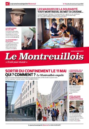 Le Montreuillois N° 96 - Du 23 avril au 6 mai 2020
