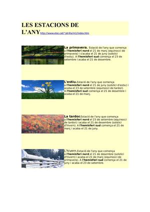 LES ESTACIONS DE L