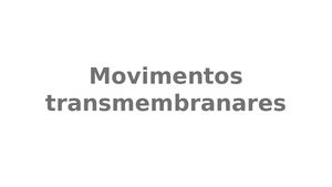Movimentos Transmembranares