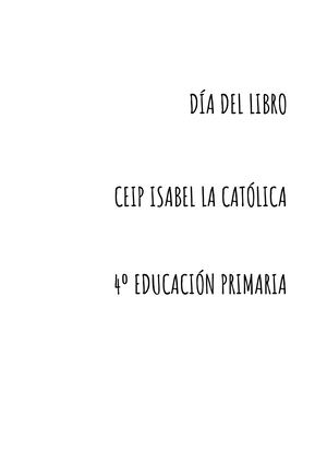 Cuento 4º Primaria