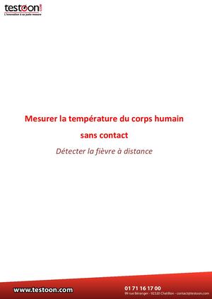 Guide Temperature Humain Camera IR V2-0