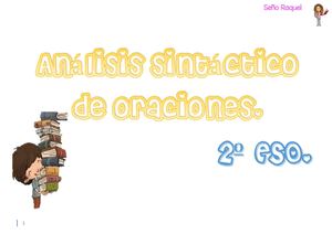 Análisis Sintáctico De Oraciones
