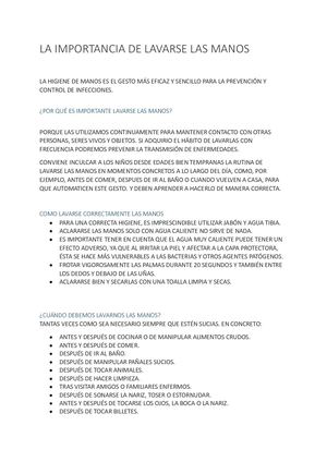 Lavarse Las Manos Y Video