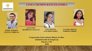 BANCOLOMBIA LINEA DE TIEMPO
