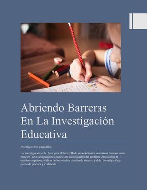 Ensayo Crítico Investigación Educativa