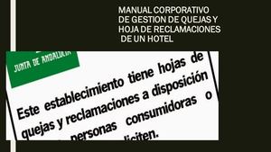 Manual Corporativo de gestión de hojas de reclamaciones en un Hotel