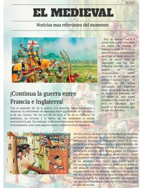 PERIODICO LITERATURA MEDIEVAL CONTEXTO HISTÓRICO Y CULTURAL