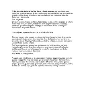 Torneo Internacional De Joropo