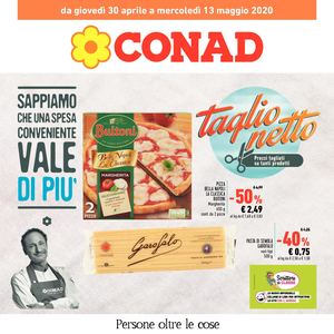 Volantino Conad Toscana Nord Ovest 30 Aprile 13 Maggio 2020
