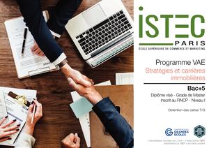 VAE Bac+5 - Stratégies et Carrières Immobilières