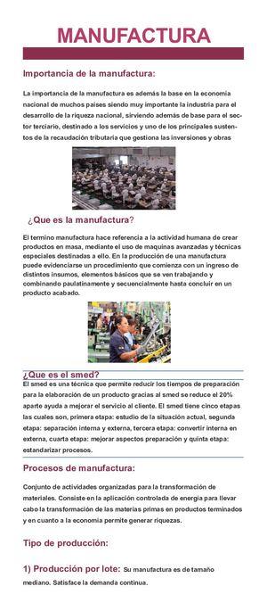 MANUFACTURA