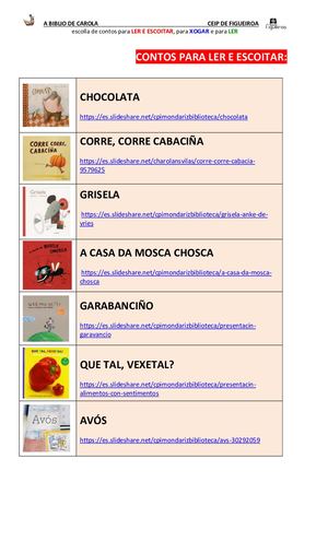 ESCOLMA DE CONTOS EN GALEGO