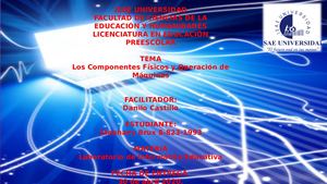 Componentes Físicos Y Operación De Máquinas