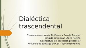 Dialéctica Trascendental