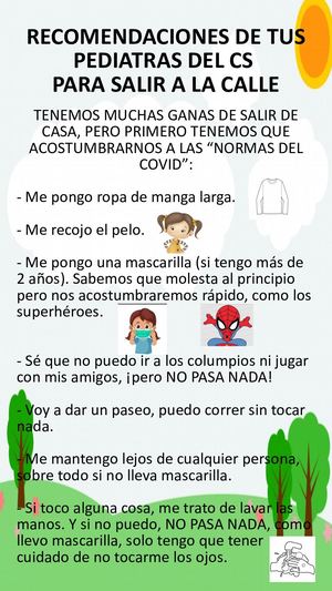 Recomendaciones Pediátricas Saida De Los Niños 26 Abril