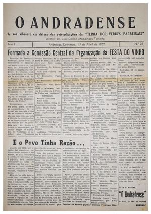 O Andradense - 01-04-1962