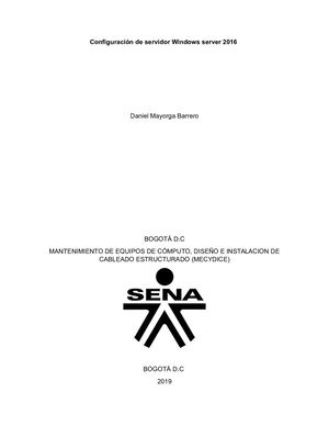 Manual De Instalacion Windows Server 2016