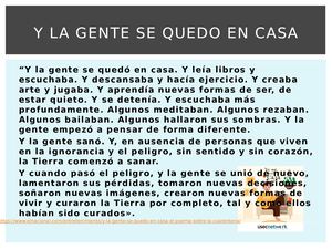 Y La Gente Se Quedo En Casa