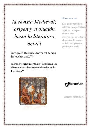 Literatura medieval; origen y contexto