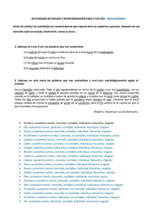Acts. de repaso 1º ESO, 2ª ev