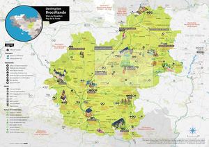 Carte Destination Brocéliande et forêt de Brocéliande