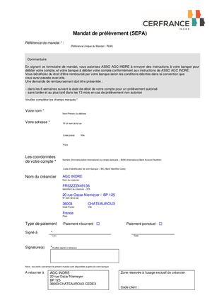 Mandat De Prelevement Cerfrance