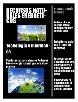 Recursos Renovebles Energeticos