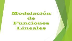 Trabajo Modelación De Funciones Lineales Pdf