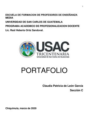 Portafolio Claudia De León García C 9