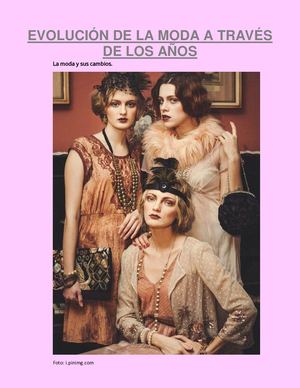 Evolución De La Moda A Través De Los Años