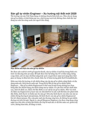 Sàn Gỗ Tự Nhiên Engineer