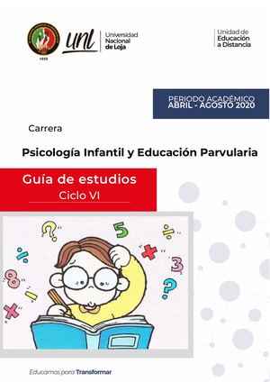 Guia Ciclo Vi Psicologia Infantil (Abril Agosto 2020)