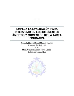 Ensayo Evaluacion