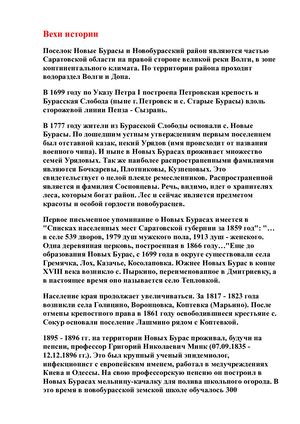 история Новобурасского района