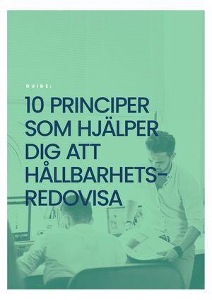 Hållbarhetsredovisa - 10 principer
