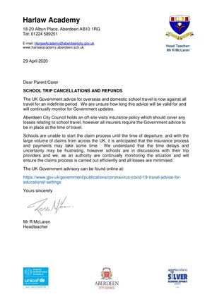 School Trips 29th April