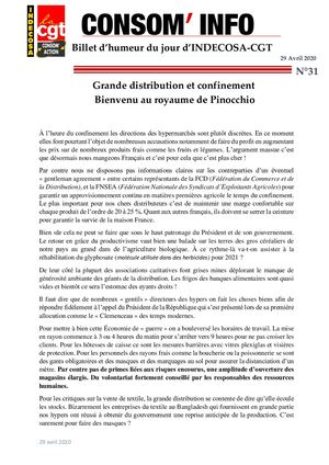 Consom'info N°31 Confinement Billet D'humeur Du Jour (1)