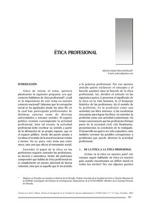 Etica Profesional