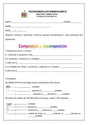 5ºs Anos-Matemática