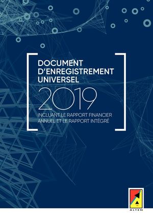 ALTEN URD 2019 incluant le rapport financier