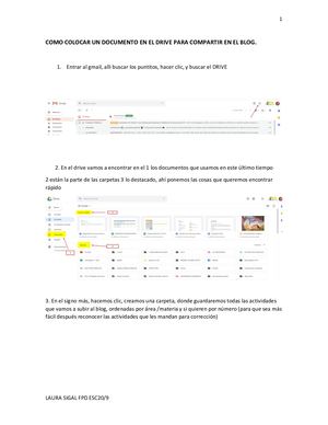Como Colocar Un Documento En El Drive Para Compartir En El Blog