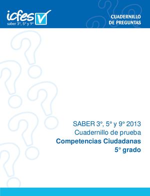 Ejemplos De Preguntas Saber 5 Competenci