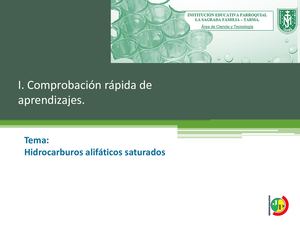 Comprobación 1 Hidrocarburos Alifáticos C Solucionario