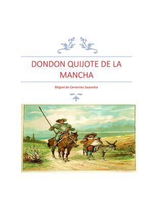 Don Quijote De La Mancha