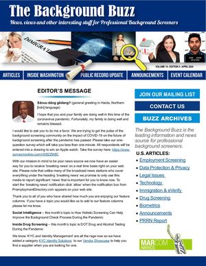 Background Buzz - April 2020