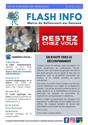 Flash Info Ballancourt - Newsletter 6